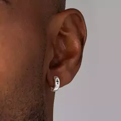 Brinco Argola de Prata 925 com Zircônias Cód. 820193 na internet