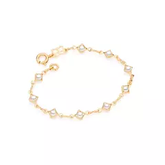 Pulseira Banhada a Ouro 18k com Pérolas Sintéticas Cód. 551313