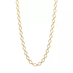 Gargantilha Banhada A Ouro 18k Fio Losango Rommanel