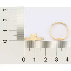 Anel Minnie Banhado A Ouro 18k Rommanel 513425 - Farinni Joias