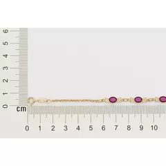 Pulseira Banhada a Ouro 18k Infantil com Bombons Cód. 550949 - comprar online