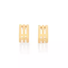 Brinco Argola Tripla Banhado a Ouro 18k Cód. 526971