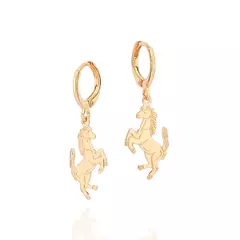 Brinco Argola Cavalo Banhado a Ouro 18k Cód. 527305 - comprar online