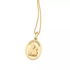 Medalha Santo Antônio Banhada a Ouro 18k Cód. 542832 - comprar online