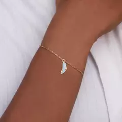 Pulseira Sapato Da Cinderela Banhado A Ouro 18k Infantil Com Aplicação De Resina 552148 - comprar online