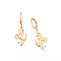 Brinco Argola Cavalo Banhado a Ouro 18k Cód. 527305 na internet
