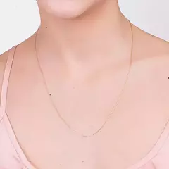 Cordão Banhado A Ouro 18k Fio Cadeado Rommanel 531639 na internet
