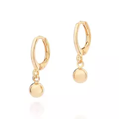 Brinco Argola Banhado A Ouro 18k Com Esferas Rommanel 527257 - comprar online