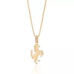 Pingente Cavalo Banhado a Ouro 18k Cód. 542837 - comprar online