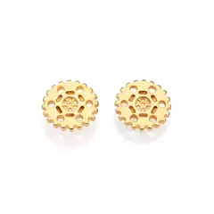Brinco Engrenagem Banhado a Ouro 18k Cód. 527318