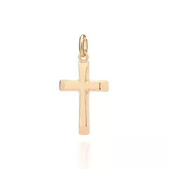 Pingente Masculino Rommanel Cruz Banhado A Ouro 18k 542843
