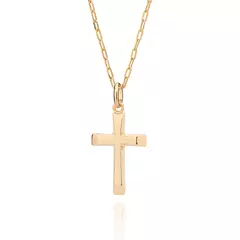 Pingente Masculino Rommanel Cruz Banhado A Ouro 18k 542843 - comprar online