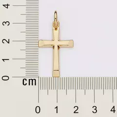 Pingente Masculino Rommanel Cruz Banhado A Ouro 18k 542843 - Farinni Joias