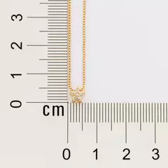 Gargantilha com Pingente Estrela Banhado a Ouro 18k com zircônias Cód. 532501 na internet