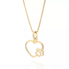 Pingente Mãe de Pet Banhado a Ouro 18k Cód. 542696 - comprar online