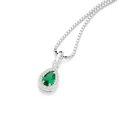 Kit Cordão Pingente E Brincos Feminino Rommanel Em Prata 925 Cod-840048 na internet