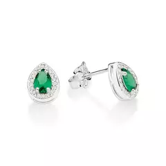 Imagem do Kit Cordão Pingente E Brincos Feminino Rommanel Em Prata 925 Cod-840048