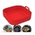 Forma De Silicone Air fryer Antiaderente Cesto Silicone Fritadeira Elétrica Quadrado na internet