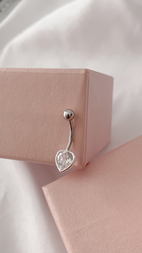 PIERCING UMBIGO CORAÇÃO