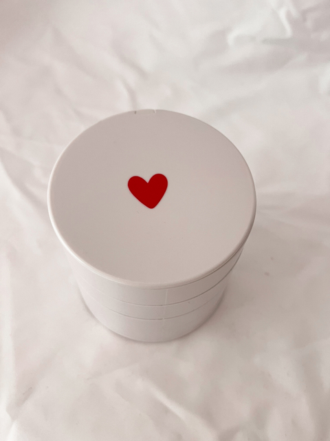 PORTA JOIAS GIRATÓRIO BRANCO