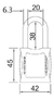 Candado Plástico Seguridad Grande Arco Nylon 20 X 38 Servus - comprar online