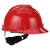 Casco MSA V-Gard tipo Jockey con suspensión Fas-Trac®III - Rojo - 299932 - comprar online