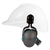 Casco Blanco LIBUS Cremallera + Protector Auditivo L320