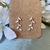 Brinco ear cuff folhinhas