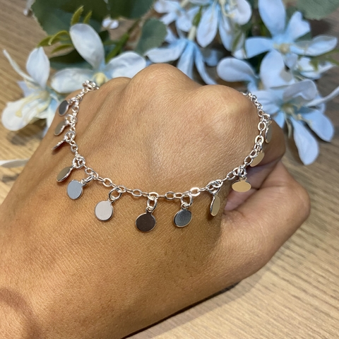 Choker medalhinhas prata 925