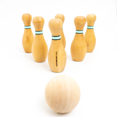 JUEGO DE BOWLING DE MADERA