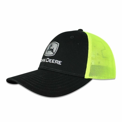 GORRA JOHN DEERE HI- VIS MESH BACK NEGRO OSFA