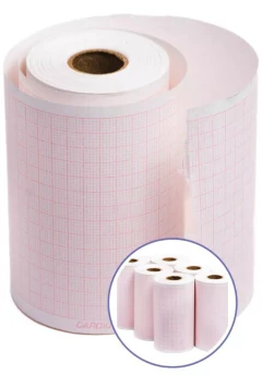 PAPEL ECG ROLLO INNOMED FUKUDA 80mm x25 cja x6