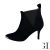 Bota Stileto Lycra Negra