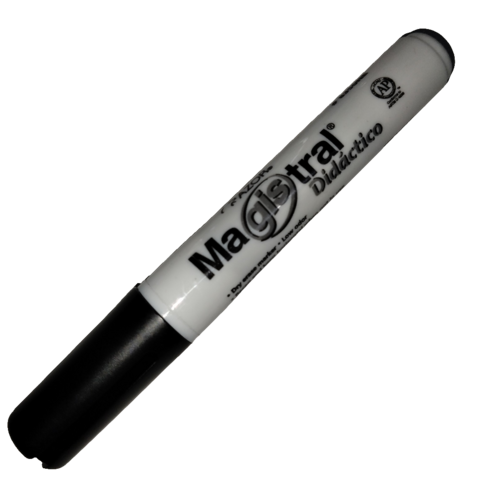 Plumón magistral negro didáctico marcador para pizarrón blanco - comprar en línea