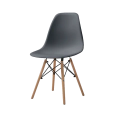 Comedor Nórdico Gris Ébano con 4 sillas eames