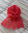 Rosa para cabelo.