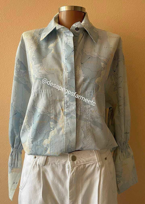 Camisa Estampa Oceano Open - comprar online