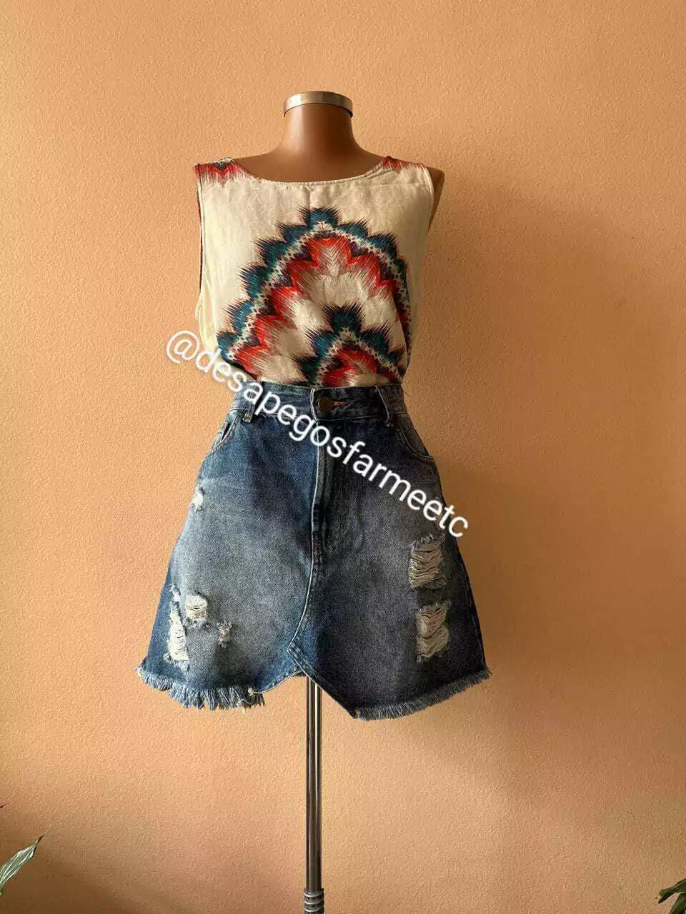 Saia jeans Curta Dress To