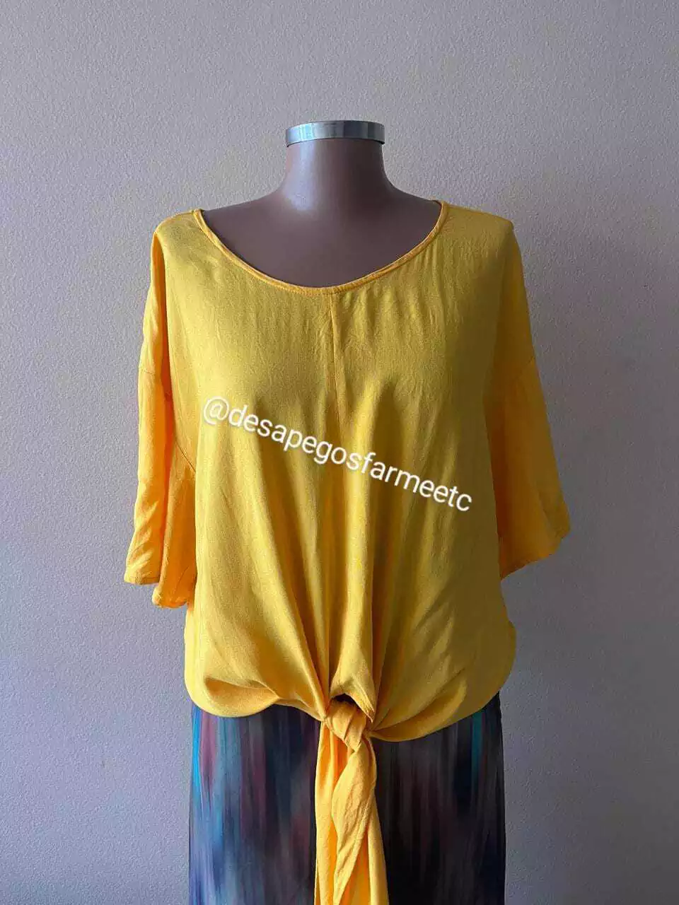 Blusa Amarração amarela Cantão