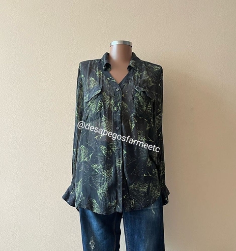 Camisa de Seda Estampada Abrand - comprar online