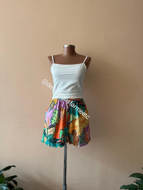 Short Folhas Selvagens Pequiá