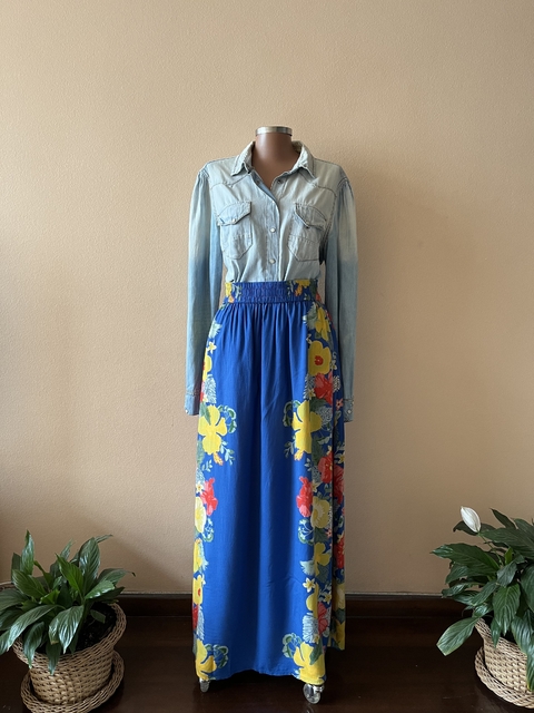 Saia Floral Estampada