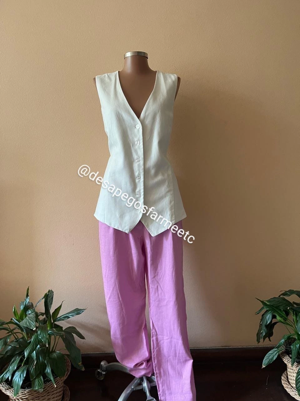 Colete Linho Amarração Dress To