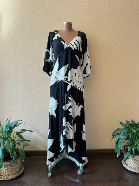 Vestido Preto e Branco Zinzane - comprar online