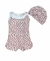 Macaquinho Baby Pop Estampado e Gorro Ref: 12023