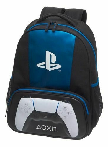 Mochila Costas Playstation Controle Dual Sense Preto Game Ref: 988E04