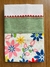 PANO DE PRATO/COPA BRANCO - 19 - FLORES ROSA/AMARELO/AZUL na internet