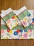 PANO DE PRATO/COPA BRANCO - 19 - FLORES ROSA/AMARELO/AZUL - comprar online