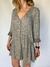 VESTIDO GRIS CON BOTONES Y VOLADOS ZARA T.S - findeferia