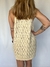 VESTIDO CALADO DE HILO BEIGE C&A T.XL - tienda online